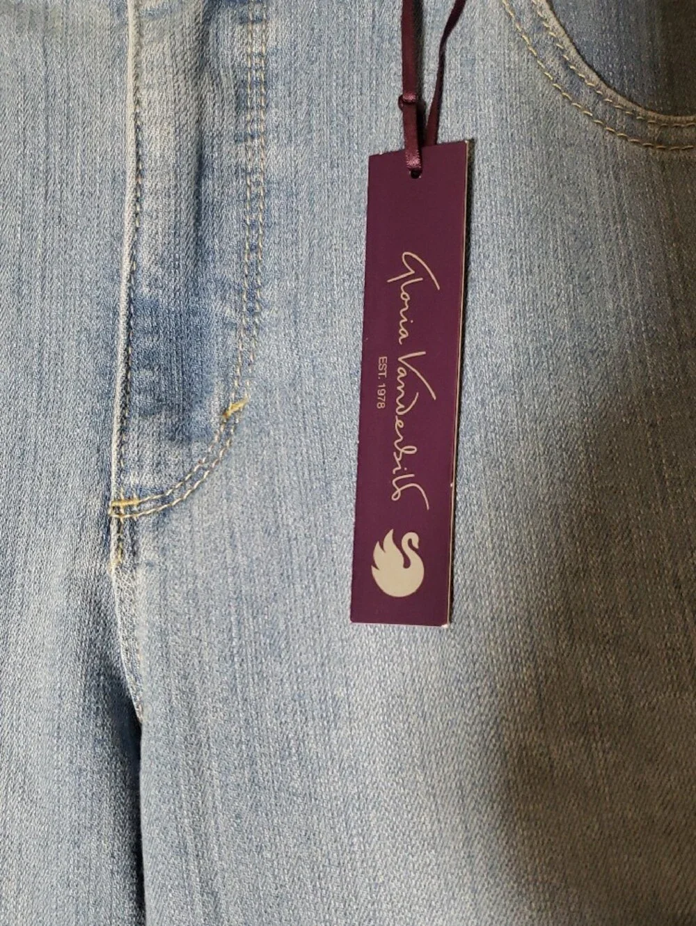 Gloria Vanderbilt Light Blue Straight Leg Jeans